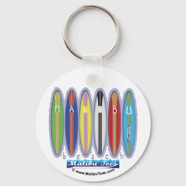 Porte-clés Malibu Beach Surboards (Recto)