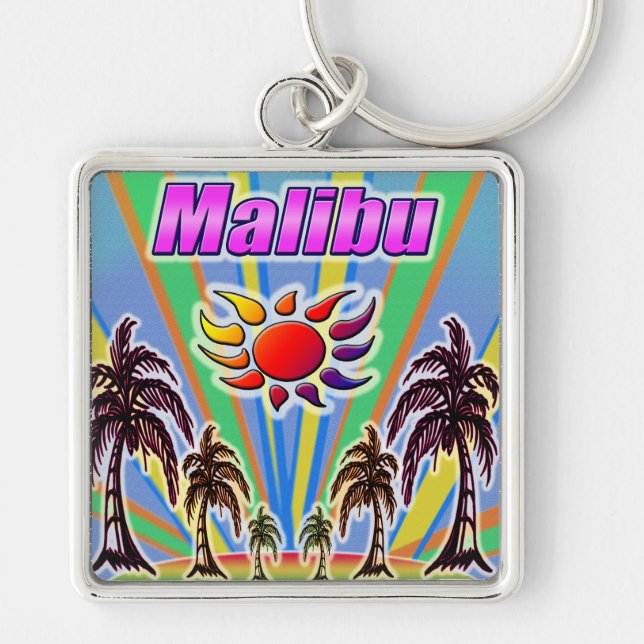 Porte-clés Malibu Porte - clé d'amour d'été (Devant)