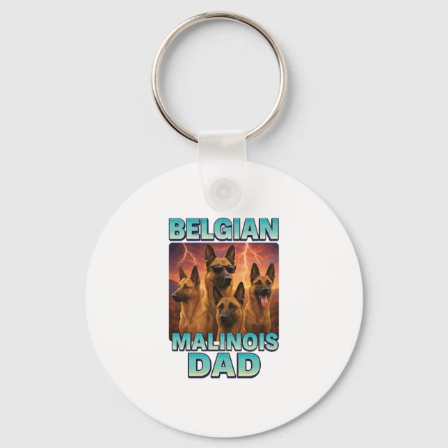 Porte-clés Malinois belge (Recto)