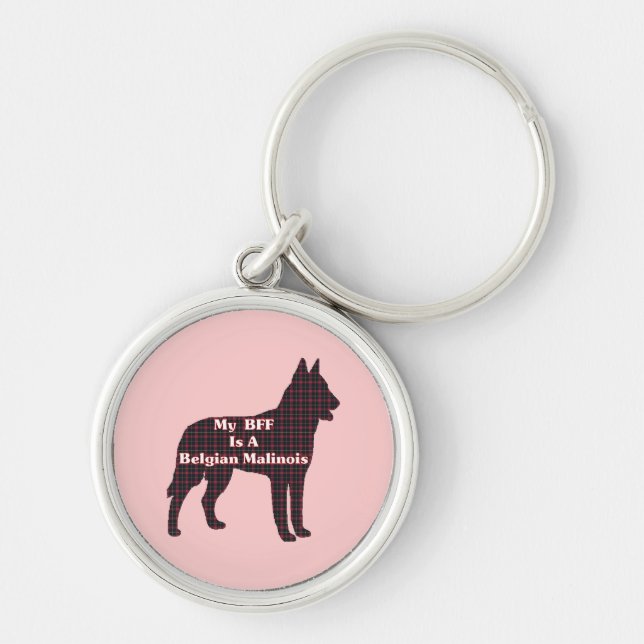 Porte-clés Malinois belge BFF (Devant)