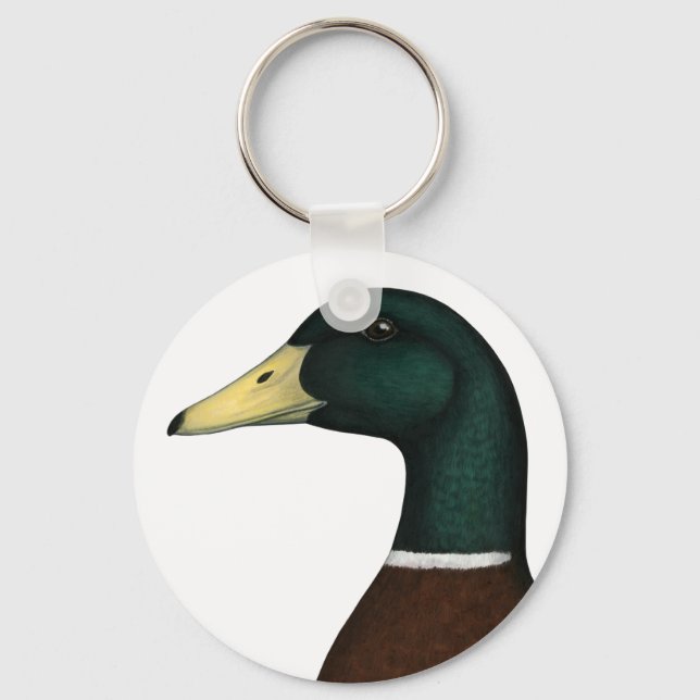 Porte-clés Mallard Drake Head (Recto)