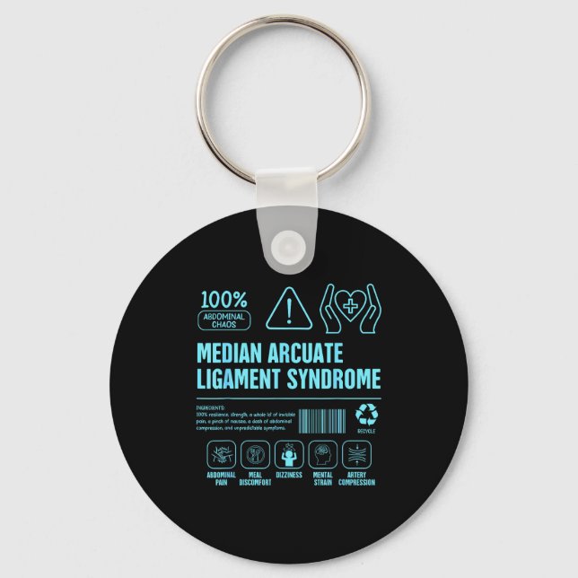 Porte-clés Mals sensibilisation syndrome du ligament arqué mé (Recto)