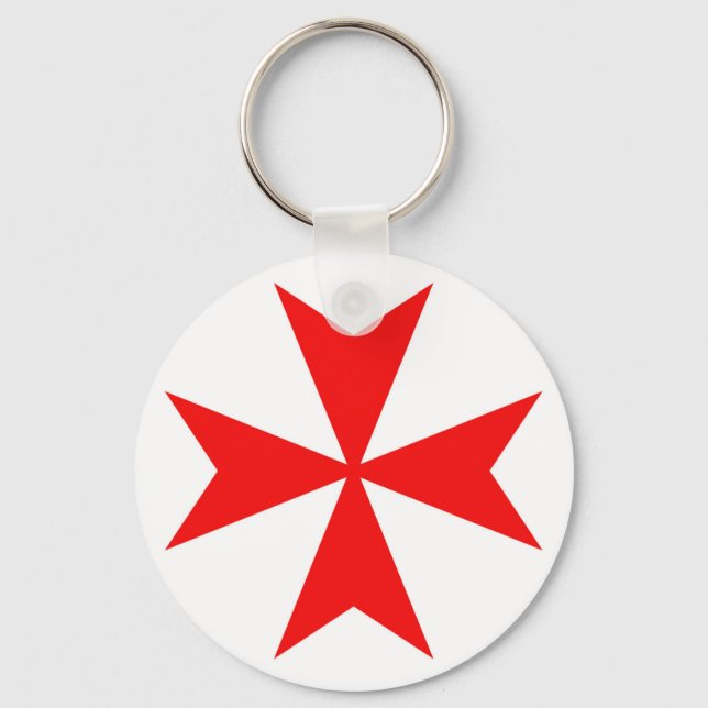 Porte-clés malta templar knights red cross religion symbol (Recto)