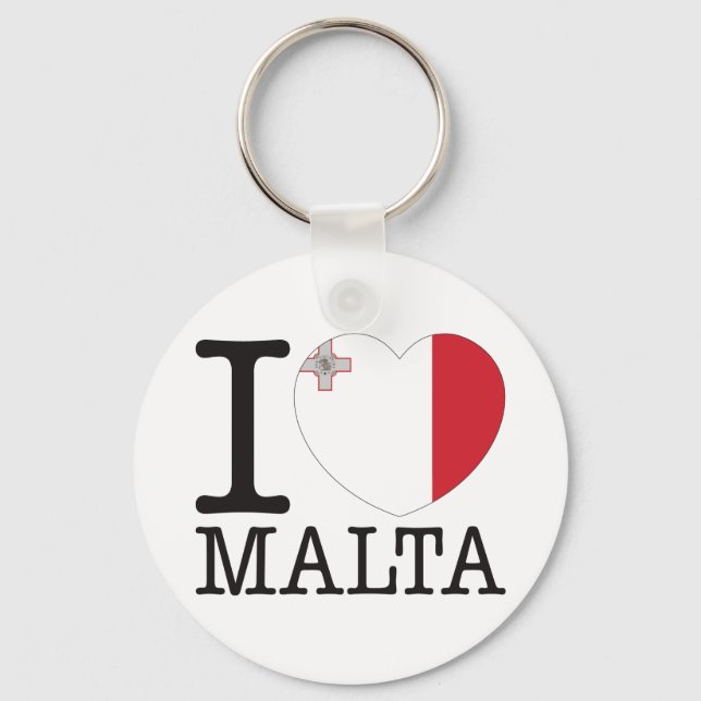 Porte-clés Malte Love v2 (Recto)