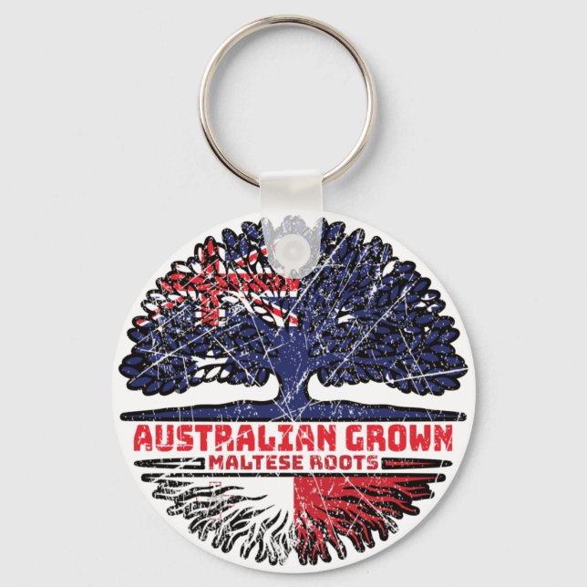 Porte-clés Malte Maltais Australie Australie drapeau des raci (Recto)