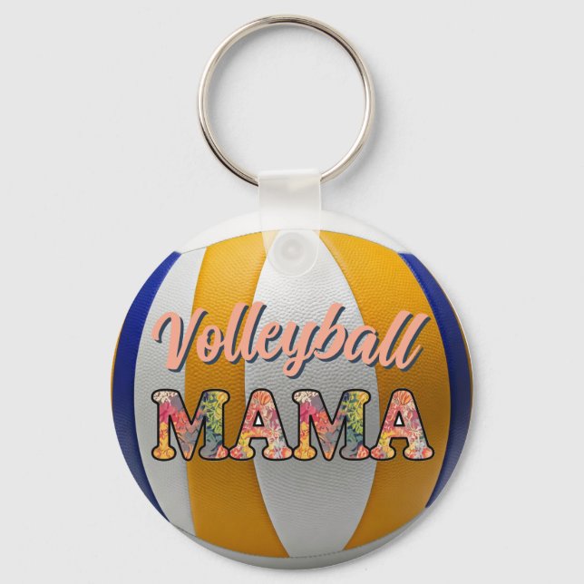 Porte-clés Mama de volley-ball (Recto)