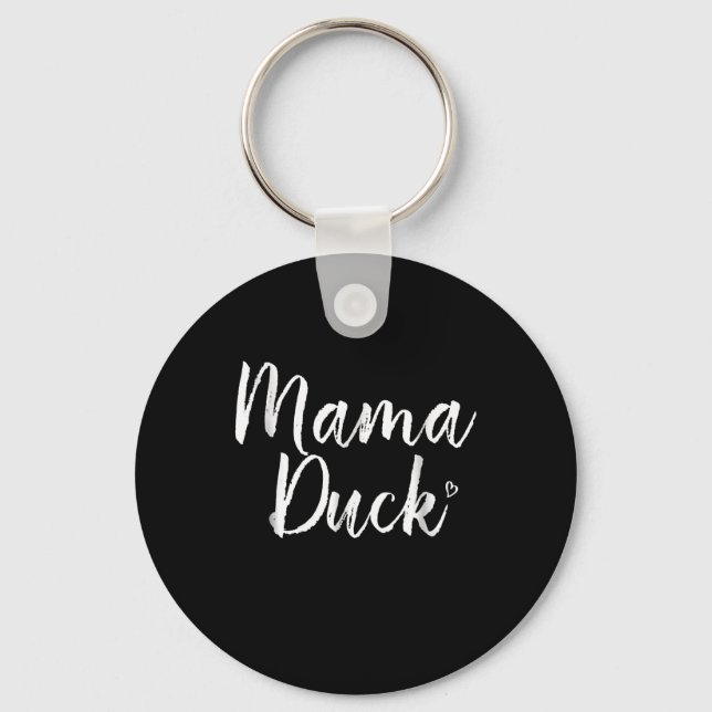Porte-clés Mama Duck, Cute Duck, Mors Day, Cadeaux Maman (Recto)