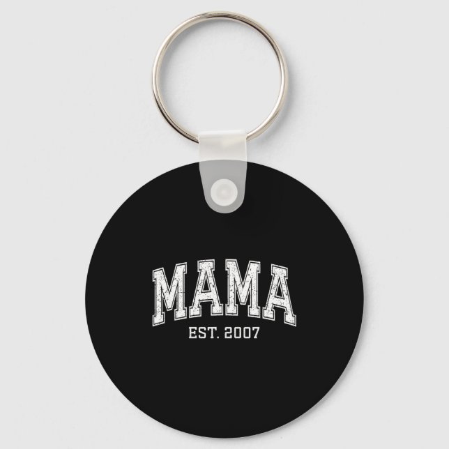 Porte-clés Mama Est 2007 Mom D Mothers Day Ized  (Recto)