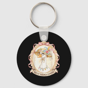 Porte-clés Mama Goose Vintage pour enfants fille femmes maman