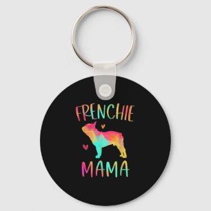 Porte-clés Mama Tie Dye French Bulldog Chien Maman