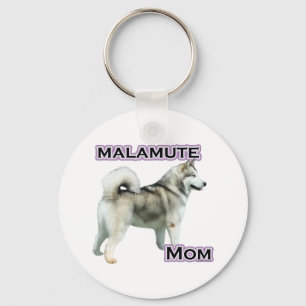 Porte-clés Maman 4 de Malamute d'Alaska - porte - clé