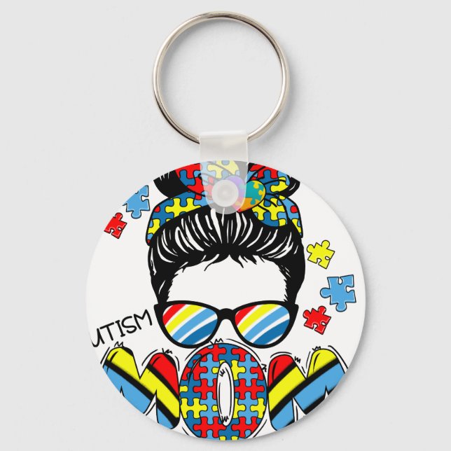 Porte-clés maman autiste (2 (Recto)