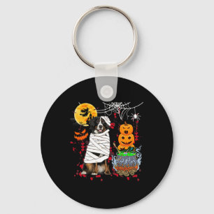 Porte-clés Maman Bernese Mountain Dog Halloween Chien Pum eff