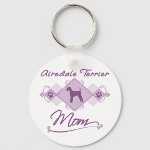 Porte-clés Maman d'Airedale Terrier