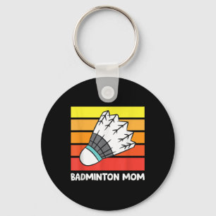 Porte-clés Maman de badminton drôle mère de badminton