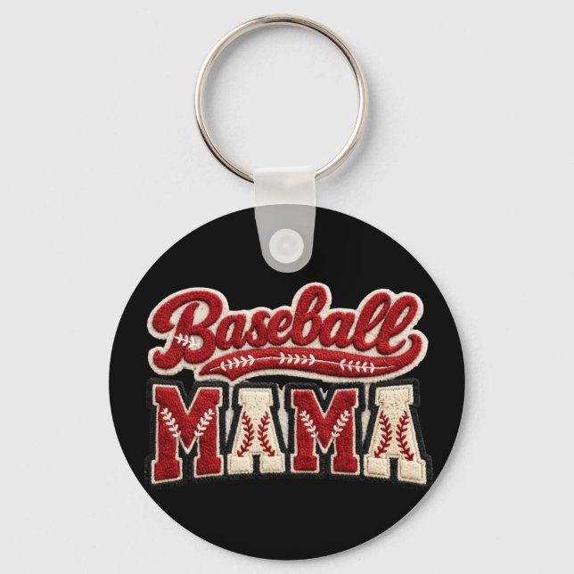 Porte-clés Maman de baseball (Recto)