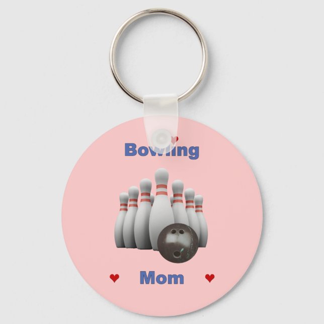 Porte-clés Maman de bowling (Recto)