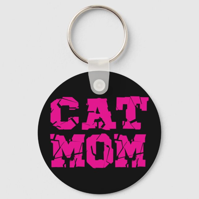 Porte-clés Maman de chat (Recto)