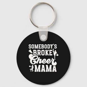 Porte-clés Maman de Cheerleader Fêlée Cheer Maman