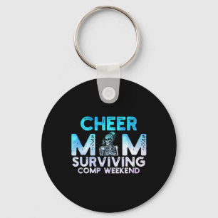 Porte-clés Maman de cheerleader survivant le week-end de comp