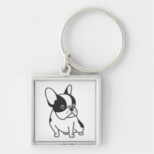 Porte-clés Maman de chiot Bouledogue Français sauvetage adopt