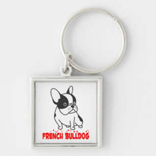Porte-clés Maman de chiot Bouledogue Français sauvetage adopt