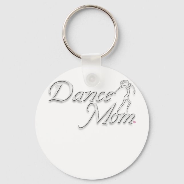 Porte-clés maman de danse blanche pour noir (Recto)