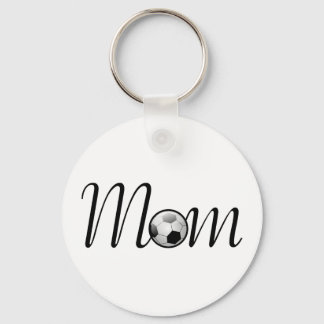 Porte-clés Maman de football noir
