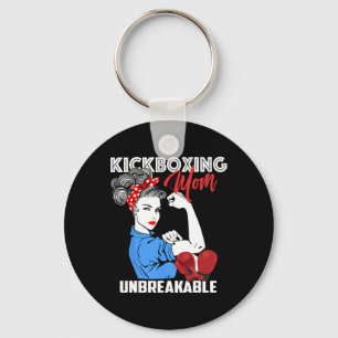 Porte-clés Maman de kickboxing Mère de kickboxeur incassable