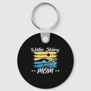 Porte-clés Maman de ski nautique Maman de ski nautique Fête d