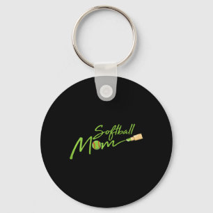 Porte-clés Maman de softball Fan de sport cool Joueuse Maman