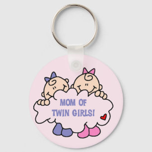 Porte-clés Maman de Twin Girls Tshirts et cadeaux
