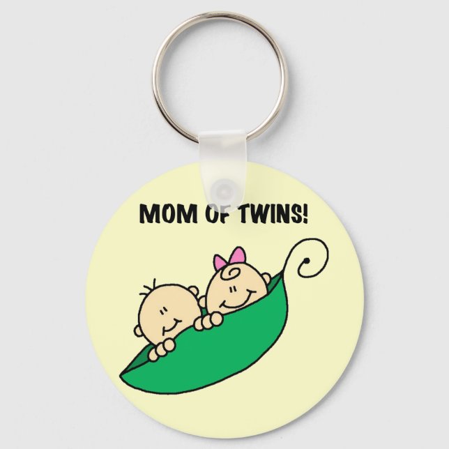 Porte-clés Maman de Twins-Peas dans un Pod Tshirts et cadeaux (Recto)