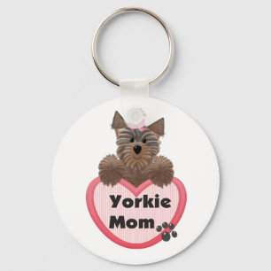 Porte-clés Maman de Yorkie