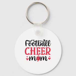 Porte-clés Maman drôle de football et de cheerleading Maman c