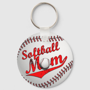 Porte-clés Maman du base-ball