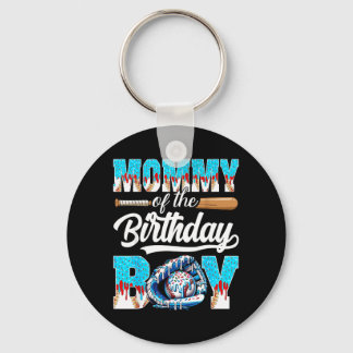 Porte-clés Maman du garçon d'anniversaire Baseball Ice Cream