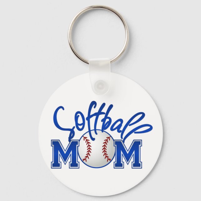 Porte-clés Maman du softball (Recto)