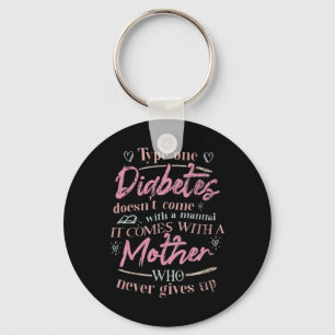 Porte-clés Maman D'Un Enfant Diabète T1D