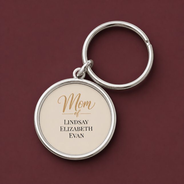 Porte-clés Maman Élégante Personnalisée (Créateur téléchargé)