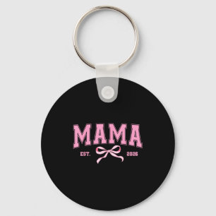 Porte-clés Maman est 2026 coquette noeud maman à être nouvell
