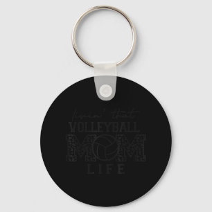 Porte-clés Maman Femme De Volley-ball Vivant Cette Maman De V