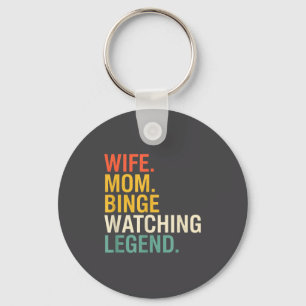 Porte-clés Maman Femme. Maman. Légende du Binge Watching, Cit