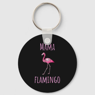 Porte-clés Maman flamant rose oiseau d'été animal tropical