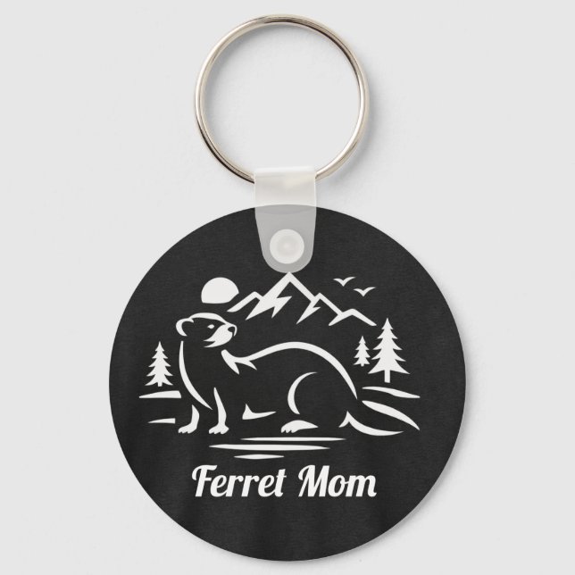 Porte-clés Maman Furet (Recto)