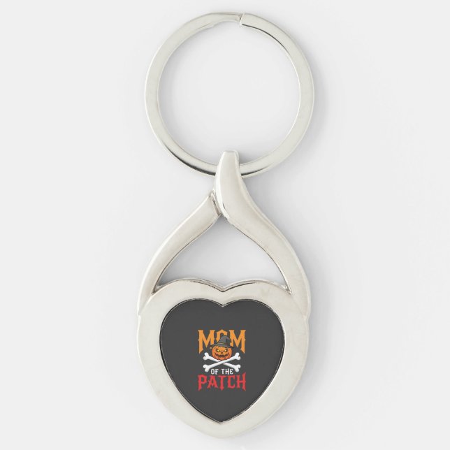 Porte-clés Maman Halloween de Patch Pumpkin Sorcière (Devant)