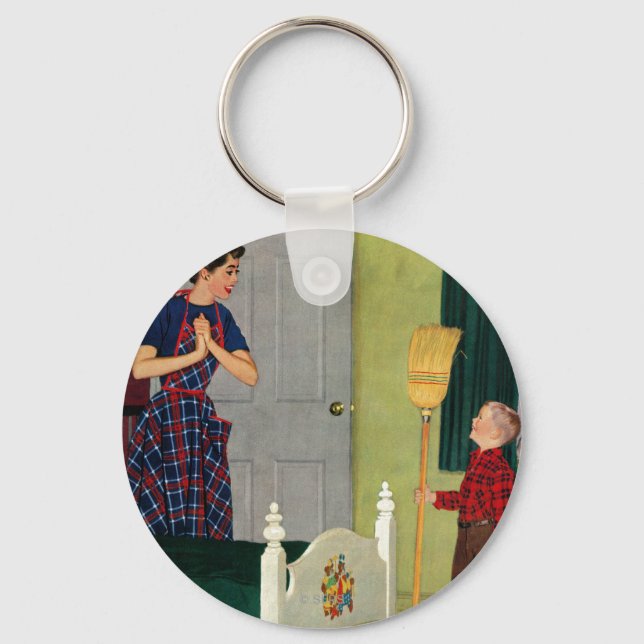 Porte-clés Maman, I Cleaned My Room ! (Recto)