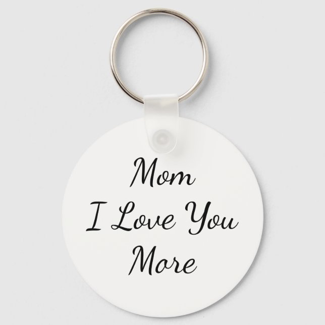 Porte-clés Maman Je t'aime plus (Recto)