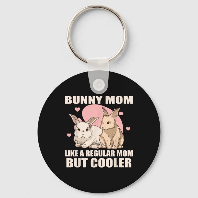 Porte-clés Maman Lapin Animal Rabbit Mère (Recto)