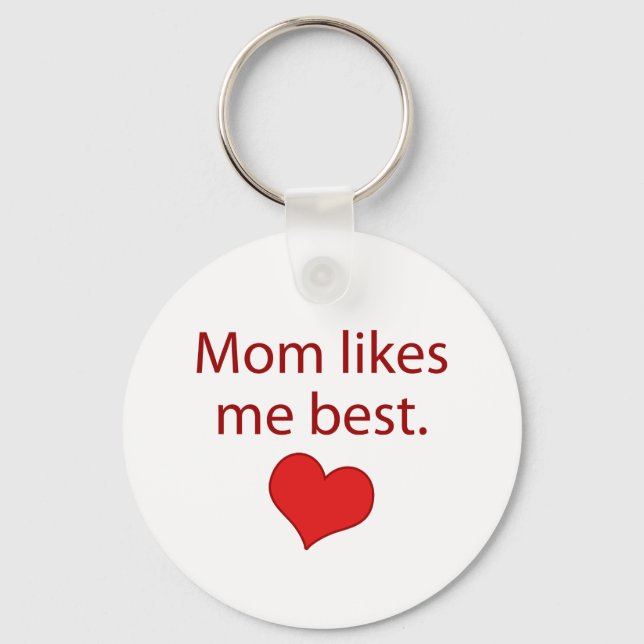 Porte-clés Maman m'aime mieux (Recto)